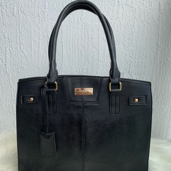 BCBG Paris Handbags - BCBG Paris black faux leather handbag